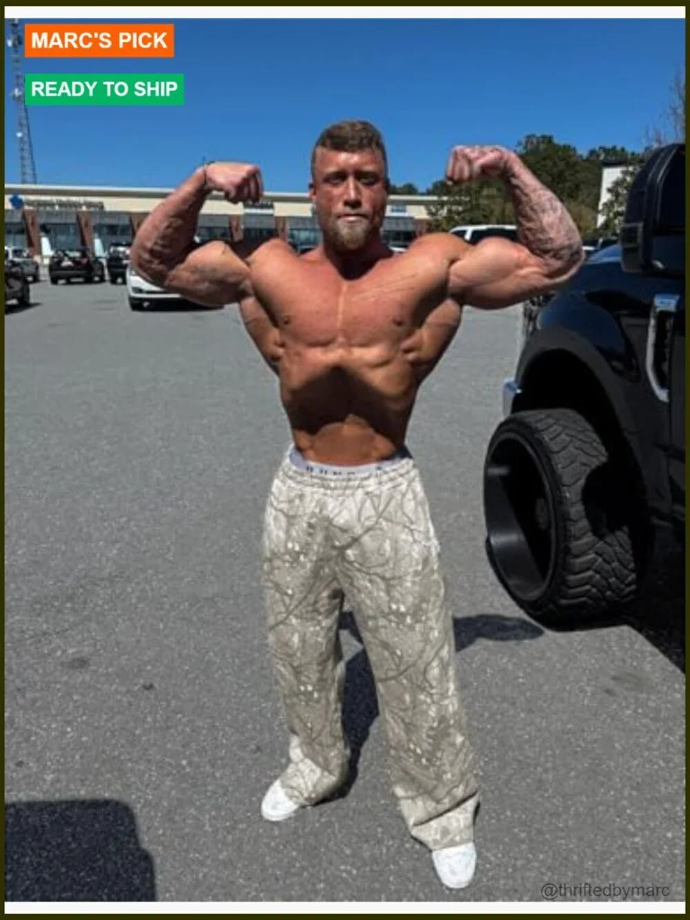 Baggy Camo Cargo Joggers with Pockets Sweatpants Men